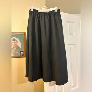 Black nylon skirt